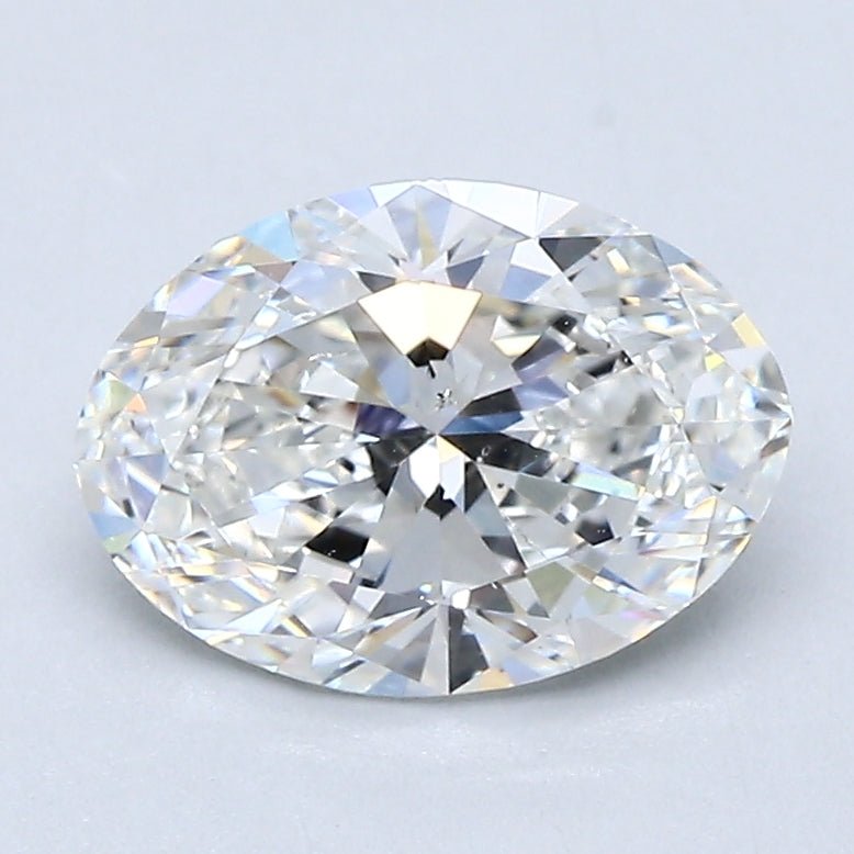 1.5 Carat Oval - Natural Diamond - 1.5 - F - SI1 - VG - EX - EX - Diamonds By Rothschild