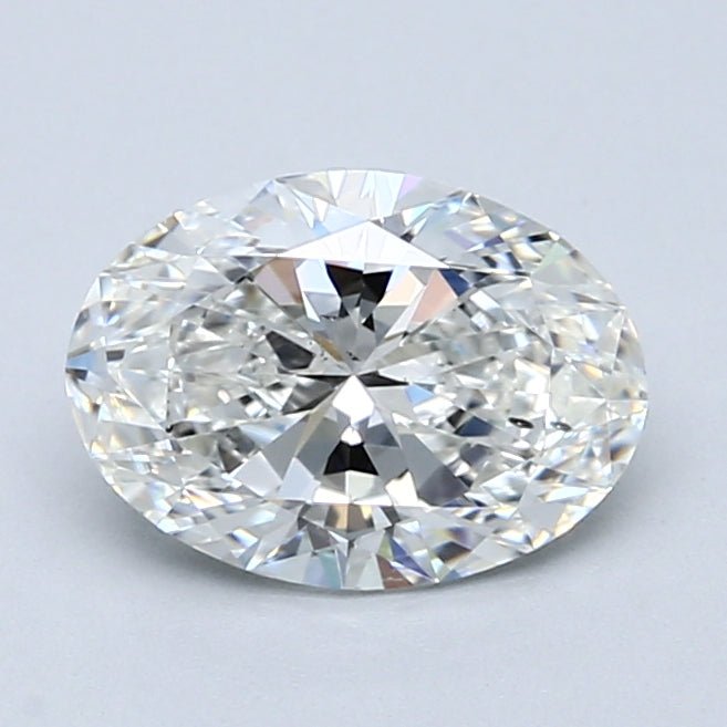 1.5 Carat Oval - Natural Diamond - 1.5 - F - SI1 - VG - EX - EX - Diamonds By Rothschild