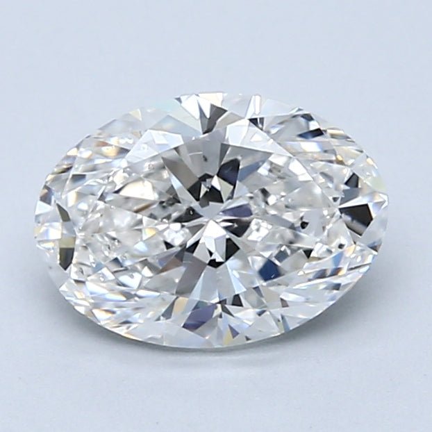 1.5 Carat Oval - Natural Diamond - 1.5 - F - SI2 - VG - EX - EX - Diamonds By Rothschild