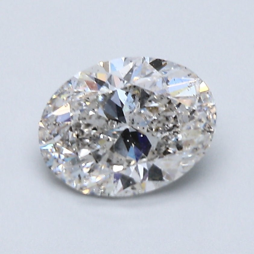 1.5 Carat Oval - Natural Diamond - 1.5 - G - SI2 - VG - EX - VG - Diamonds By Rothschild