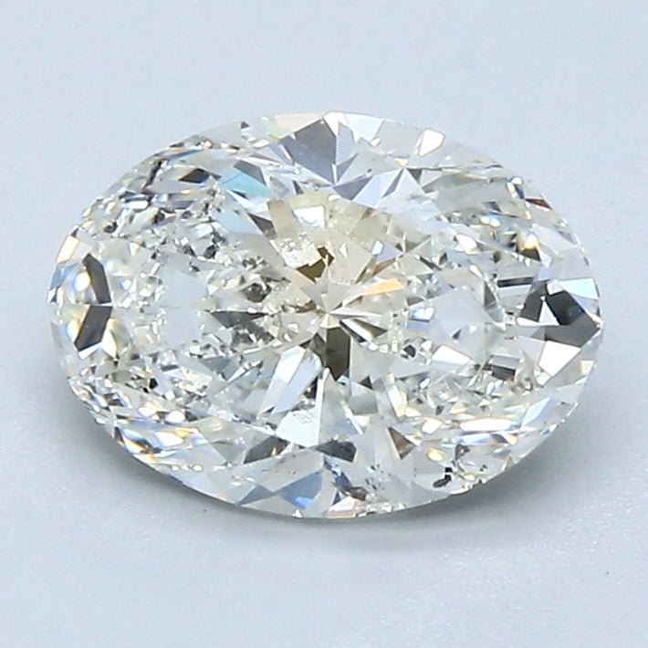 1.5 Carat Oval - Natural Diamond - 1.5 - J - SI2 - VG - EX - VG - Diamonds By Rothschild