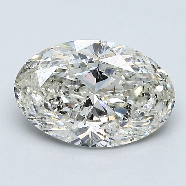 1.5 Carat Oval - Natural Diamond - 1.5 - J - SI2 - VG - VG - EX - Diamonds By Rothschild