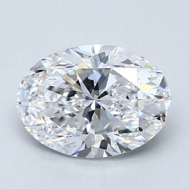 1.5 Carat Oval - Natural Diamond - 1.51 - D - SI1 - VG - EX - EX - Diamonds By Rothschild