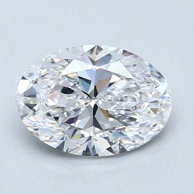 1.5 Carat Oval - Natural Diamond - 1.51 - D - SI1 - VG - EX - VG - Diamonds By Rothschild