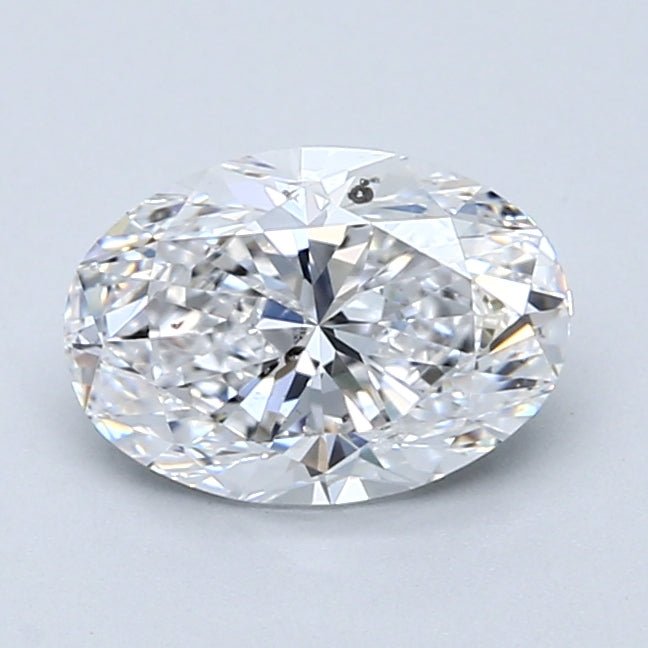 1.5 Carat Oval - Natural Diamond - 1.51 - D - SI2 - VG - EX - EX - Diamonds By Rothschild