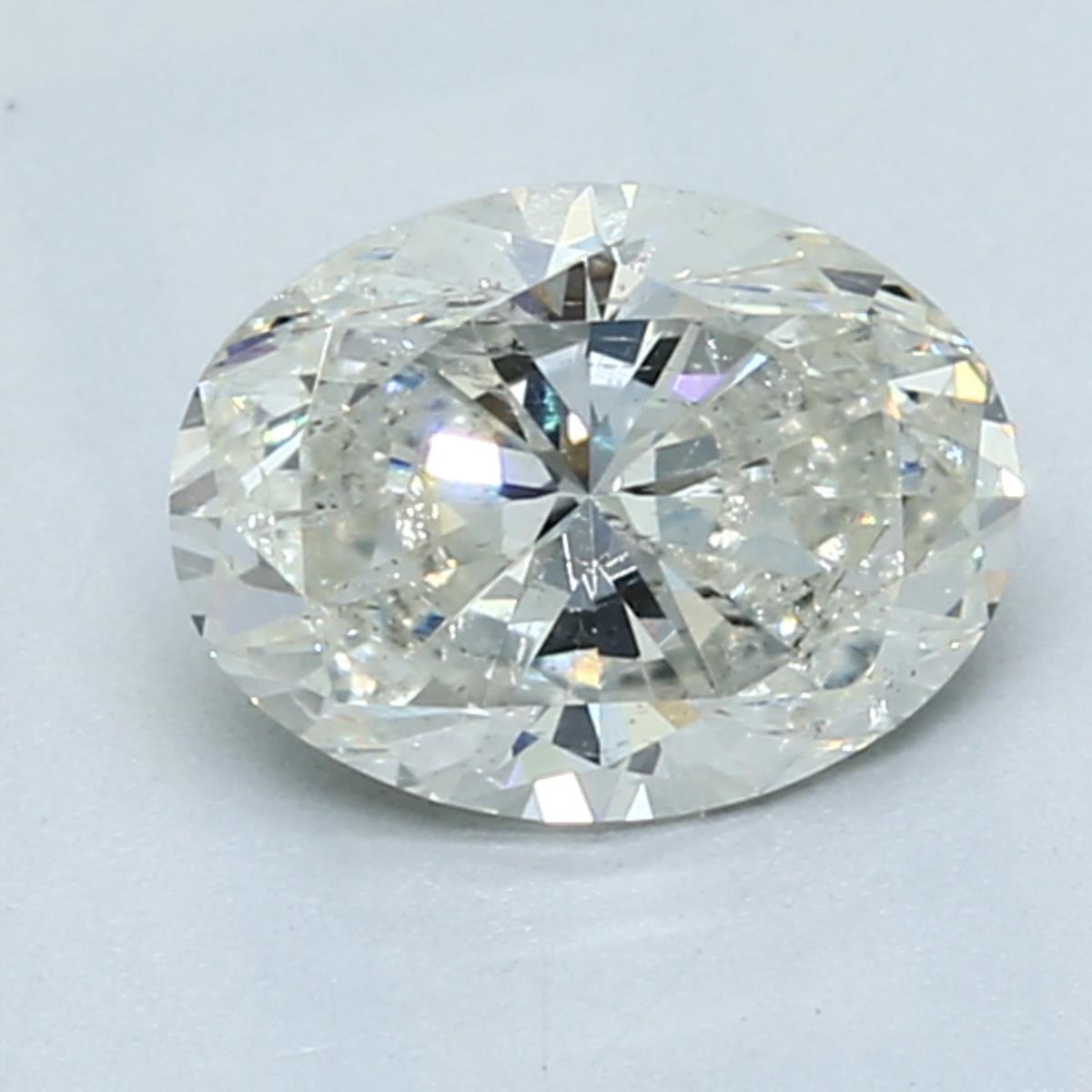 1.5 Carat OVAL - Natural Diamond - 1.51 - J - SI2 - EX - EX - Diamonds By Rothschild