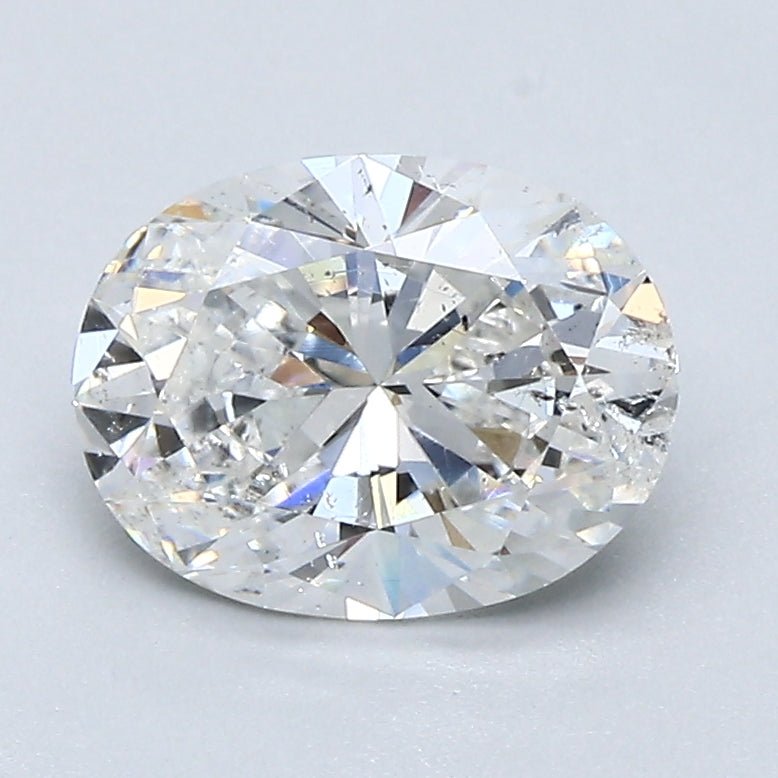 1.5 Carat Oval - Natural Diamond - 1.53 - E - SI2 - G - VG - VG - Diamonds By Rothschild