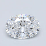 1.5 Carat Oval - Natural Diamond - 1.57 - D - SI1 - VG - VG - Diamonds By Rothschild