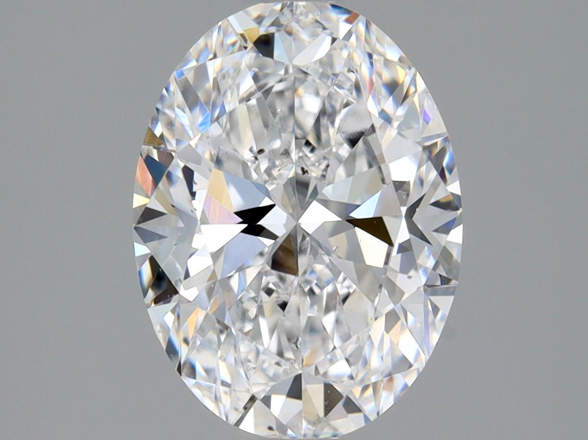 1.5 Carat Oval - Natural Diamond - 1.7 - D - SI2 - EX - EX - Diamonds By Rothschild