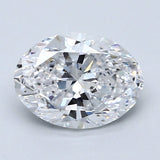 1.5 Carat Oval - Natural Diamond - 1.7 - D - SI2 - VG - EX - VG - Diamonds By Rothschild