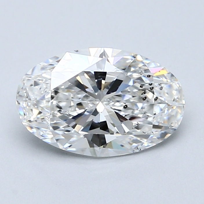1.5 Carat Oval - Natural Diamond - 1.7 - F - SI2 - VG - EX - EX - Diamonds By Rothschild