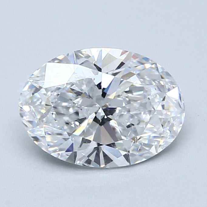 1.5 Carat Oval - Natural Diamond - 1.71 - D - SI2 - VG - EX - VG - Diamonds By Rothschild