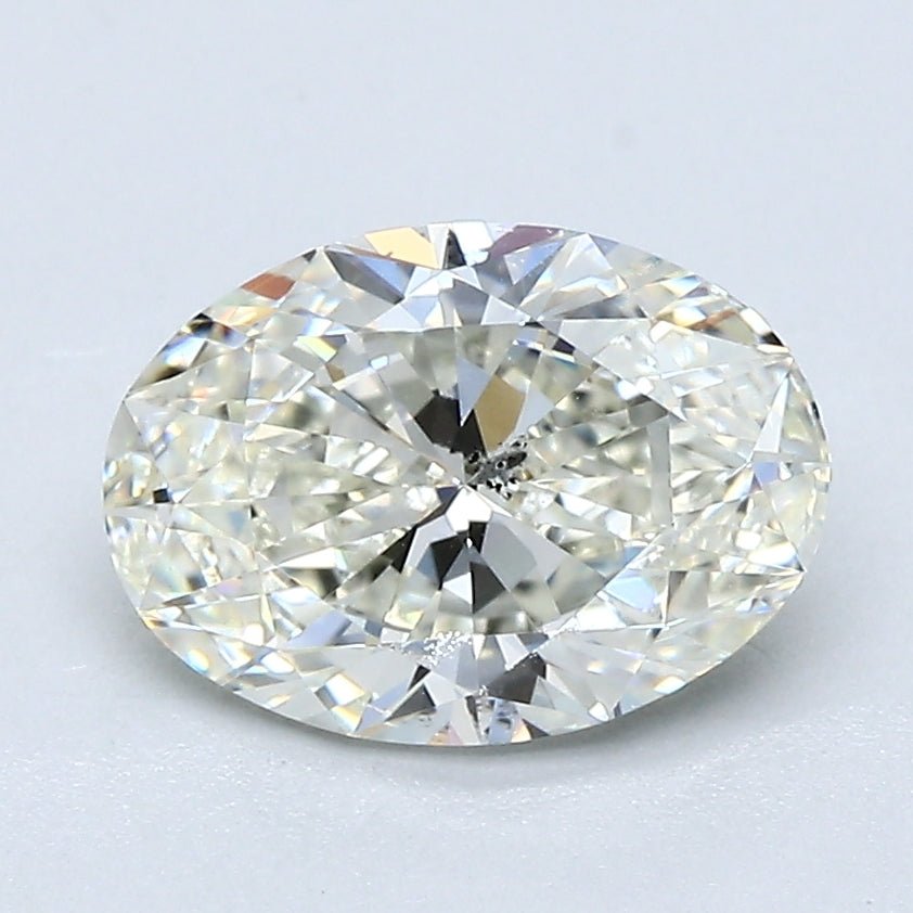 1.5 Carat Oval - Natural Diamond - 1.71 - K - SI2 - VG - EX - EX - Diamonds By Rothschild