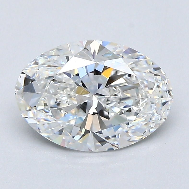 1.5 Carat OVAL - Natural Diamond - F - SI1 - 1.5 - VG - EX - EX - Diamonds By Rothschild