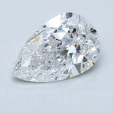 1.5 Carat Pear - Natural Diamond - 1.45 - D - SI2 - G - G - G - Diamonds By Rothschild