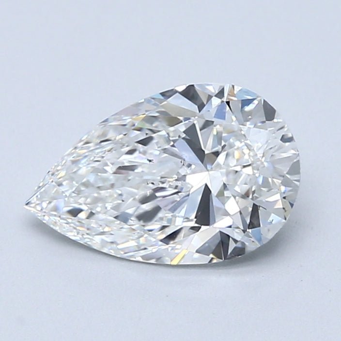 1.5 Carat Pear - Natural Diamond - 1.5 - E - SI1 - VG - EX - EX - Diamonds By Rothschild