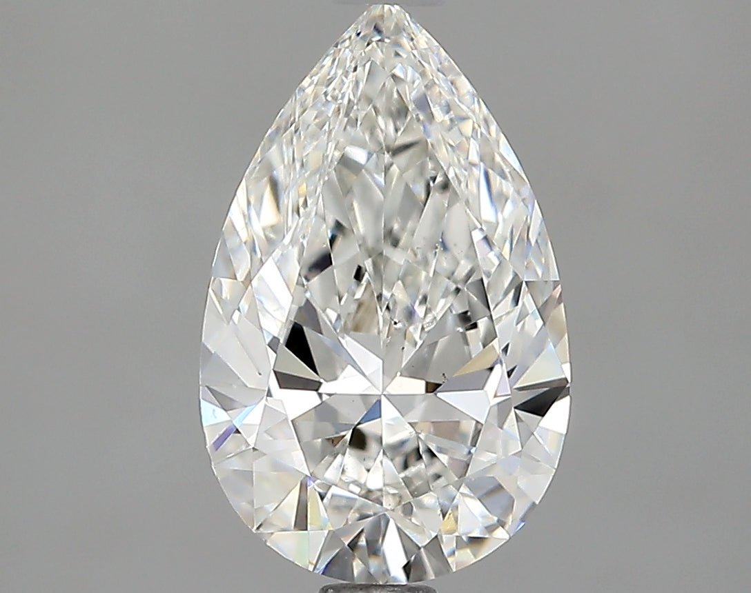 1.5 Carat Pear - Natural Diamond - 1.5 - F - SI1 - EX - EX - Diamonds By Rothschild