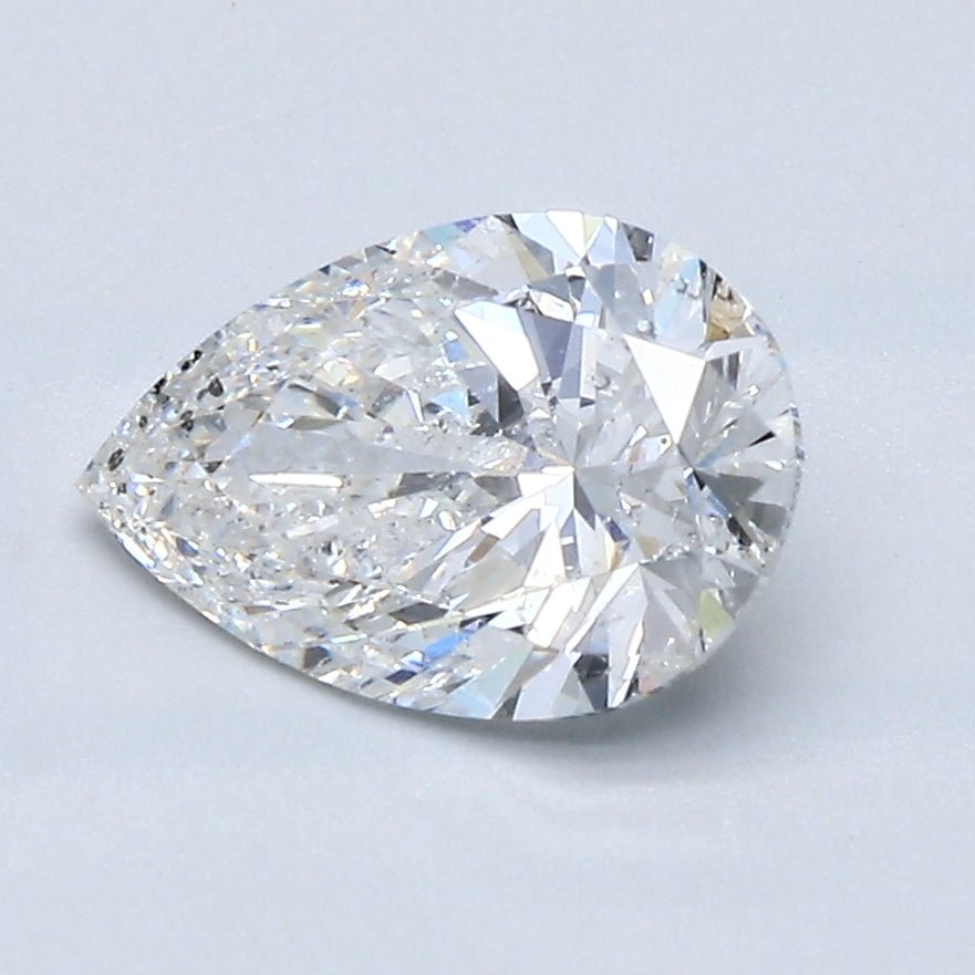 1.5 Carat Pear - Natural Diamond - 1.5 - F - SI2 - VG - EX - VG - Diamonds By Rothschild