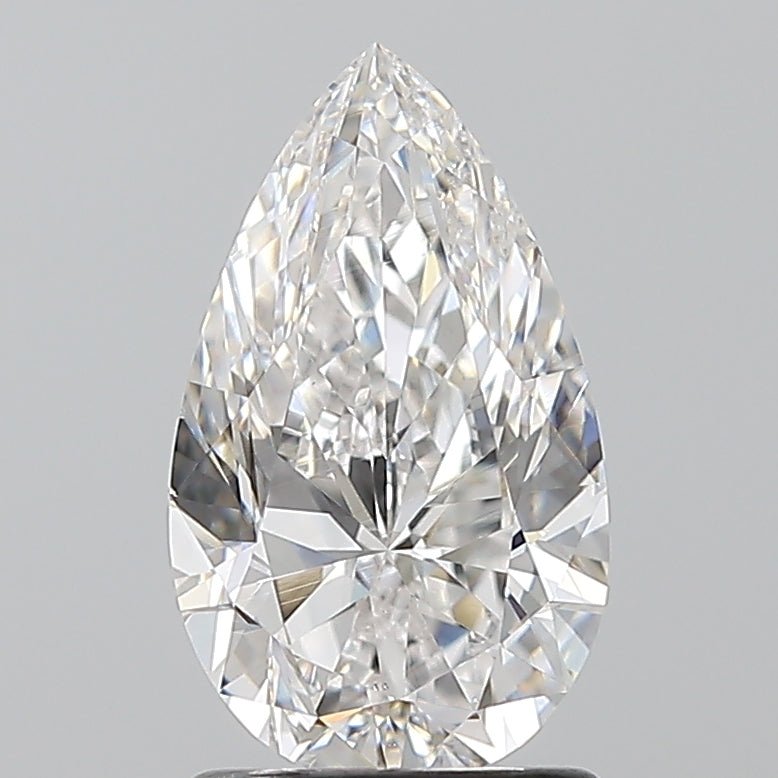 1.5 Carat Pear - Natural Diamond - 1.5 - F - VS2 - EX - VG - Diamonds By Rothschild