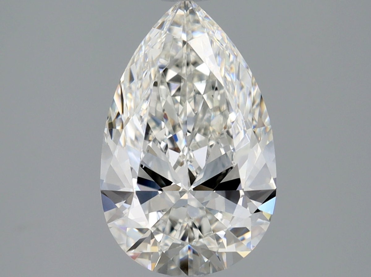 1.5 Carat Pear - Natural Diamond - 1.5 - G - VS2 - EX - EX - Diamonds By Rothschild
