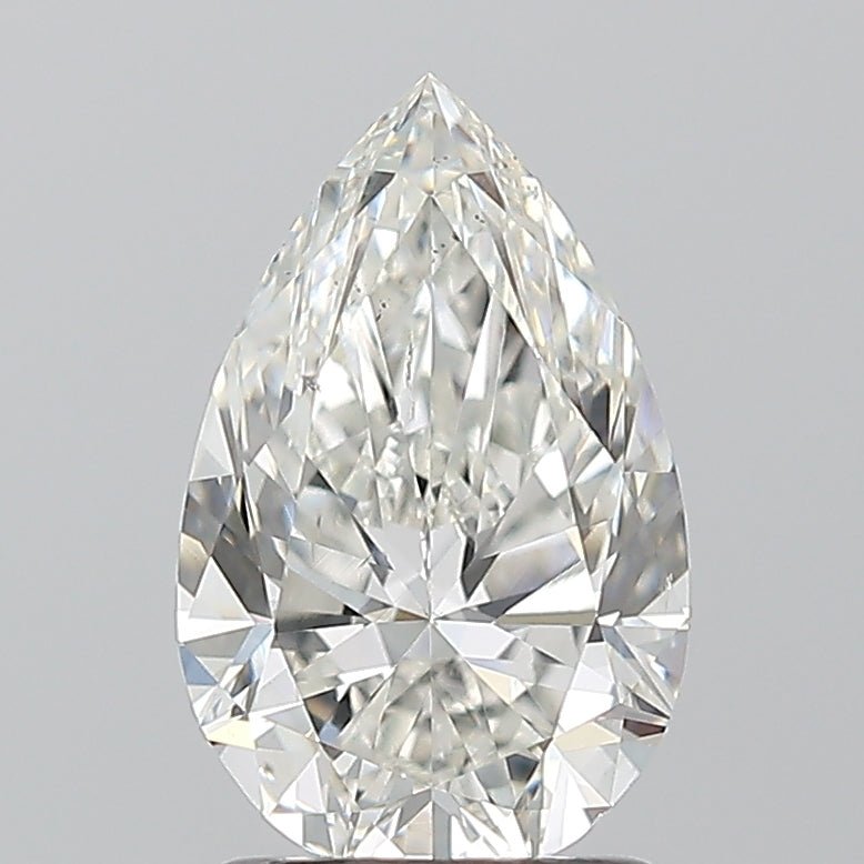 1.5 Carat Pear - Natural Diamond - 1.5 - H - SI1 - VG - VG - EX - Diamonds By Rothschild