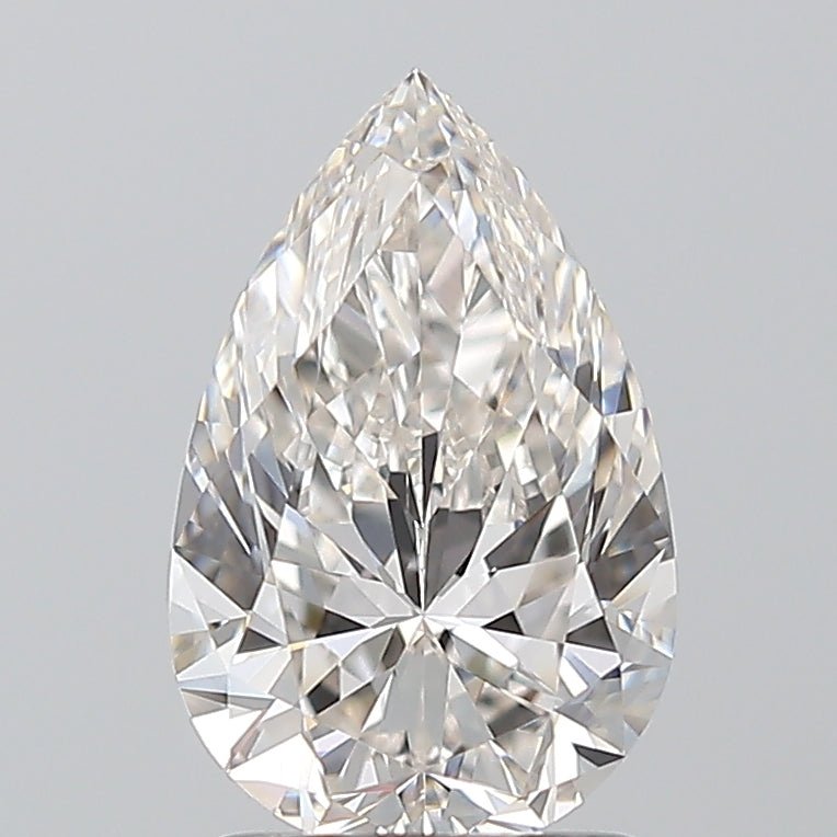 1.5 Carat Pear - Natural Diamond - 1.5 - H - VVS2 - VG - EX - VG - Diamonds By Rothschild