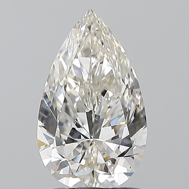 1.5 Carat Pear - Natural Diamond - 1.5 - I - SI1 - VG - EX - VG - Diamonds By Rothschild