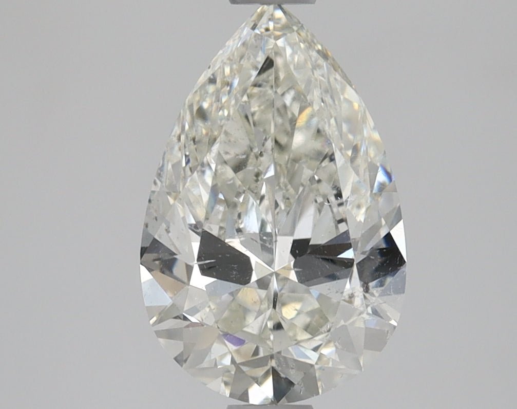 1.5 Carat Pear - Natural Diamond - 1.5 - I - Slightly Included - VG - EX - Diamonds By Rothschild