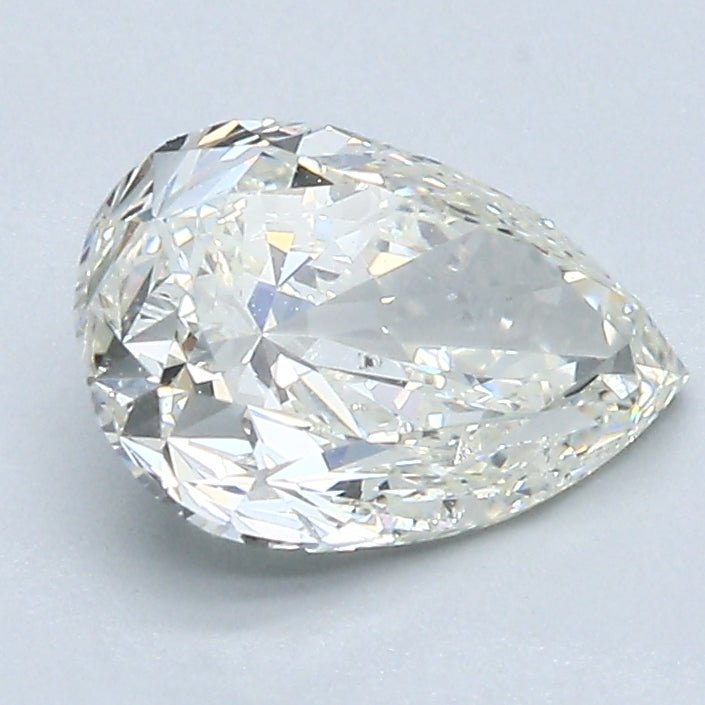 1.5 Carat Pear - Natural Diamond - 1.5 - K - SI1 - G - EX - VG - Diamonds By Rothschild