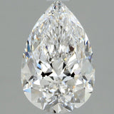 1.5 Carat Pear - Natural Diamond - 1.51 - E - SI1 - EX - EX - Diamonds By Rothschild