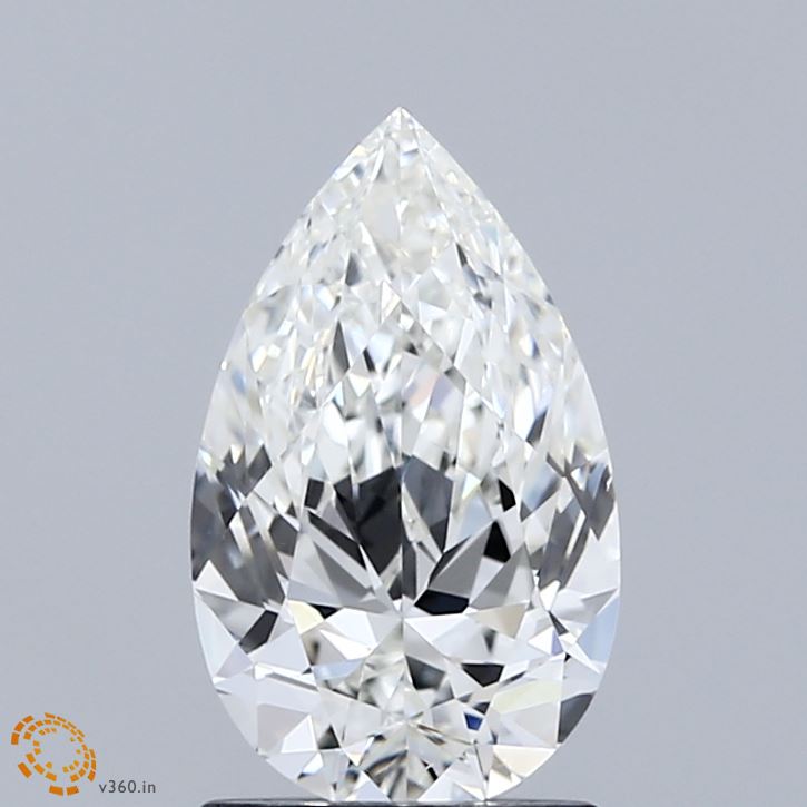 1.5 Carat Pear - Natural Diamond - 1.51 - I - VS2 - VG - EX - VG - Diamonds By Rothschild