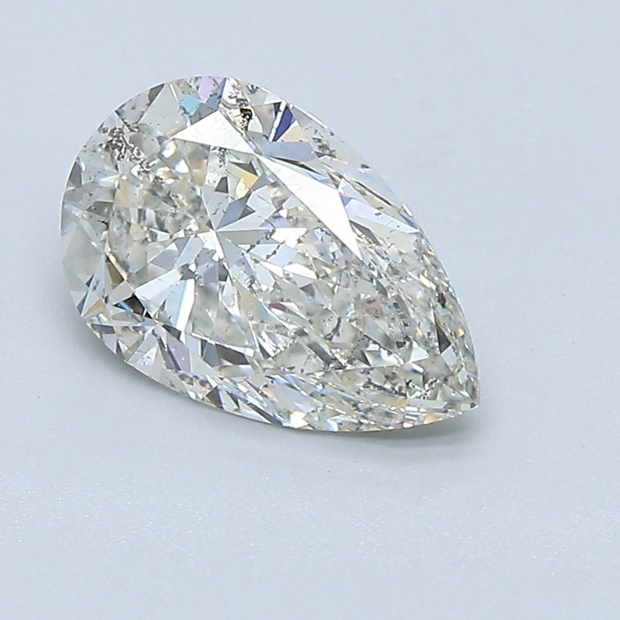 1.5 Carat Pear - Natural Diamond - 1.51 - J - SI2 - EX - EX - EX - Diamonds By Rothschild