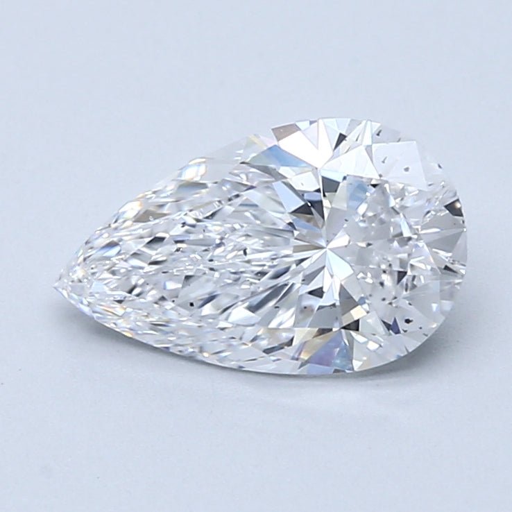 1.5 Carat Pear - Natural Diamond - 1.52 - D - SI1 - VG - EX - VG - Diamonds By Rothschild