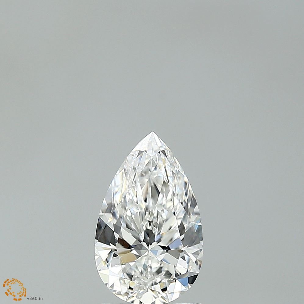 1.5 Carat Pear - Natural Diamond - 1.52 - E - SI2 - VG - EX - EX - Diamonds By Rothschild