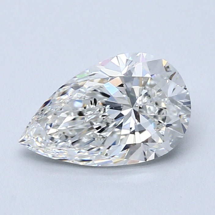 1.5 Carat Pear - Natural Diamond - 1.52 - H - SI2 - VG - EX - VG - Diamonds By Rothschild