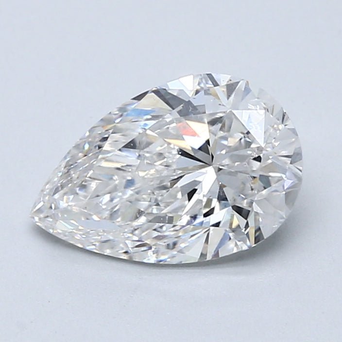 1.5 Carat Pear - Natural Diamond - 1.7 - E - SI1 - VG - VG - VG - Diamonds By Rothschild