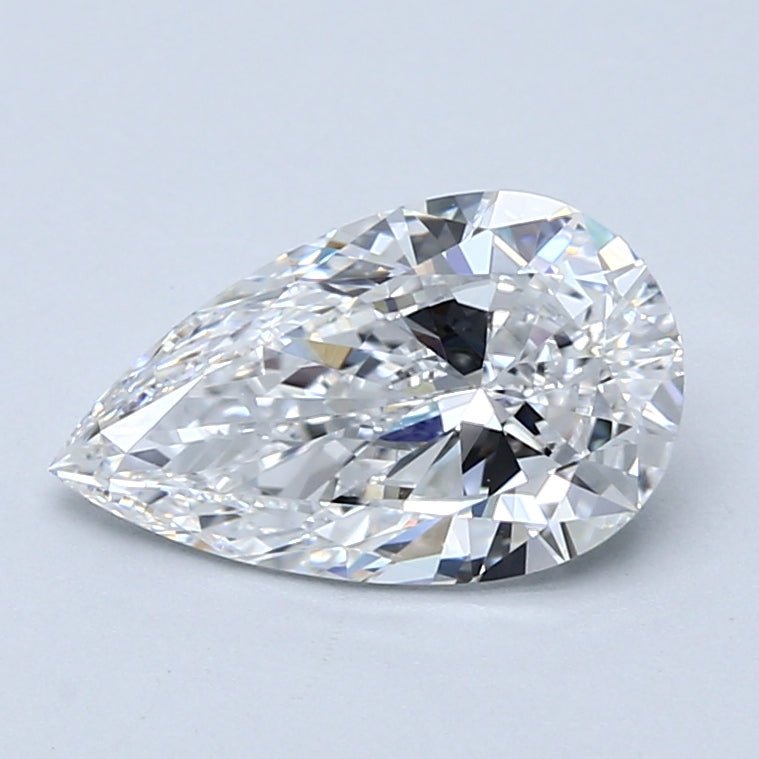 1.5 Carat Pear - Natural Diamond - 1.7 - E - VS1 - VG - EX - EX - Diamonds By Rothschild