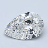 1.5 Carat Pear - Natural Diamond - 1.7 - F - SI1 - VG - EX - VG - Diamonds By Rothschild