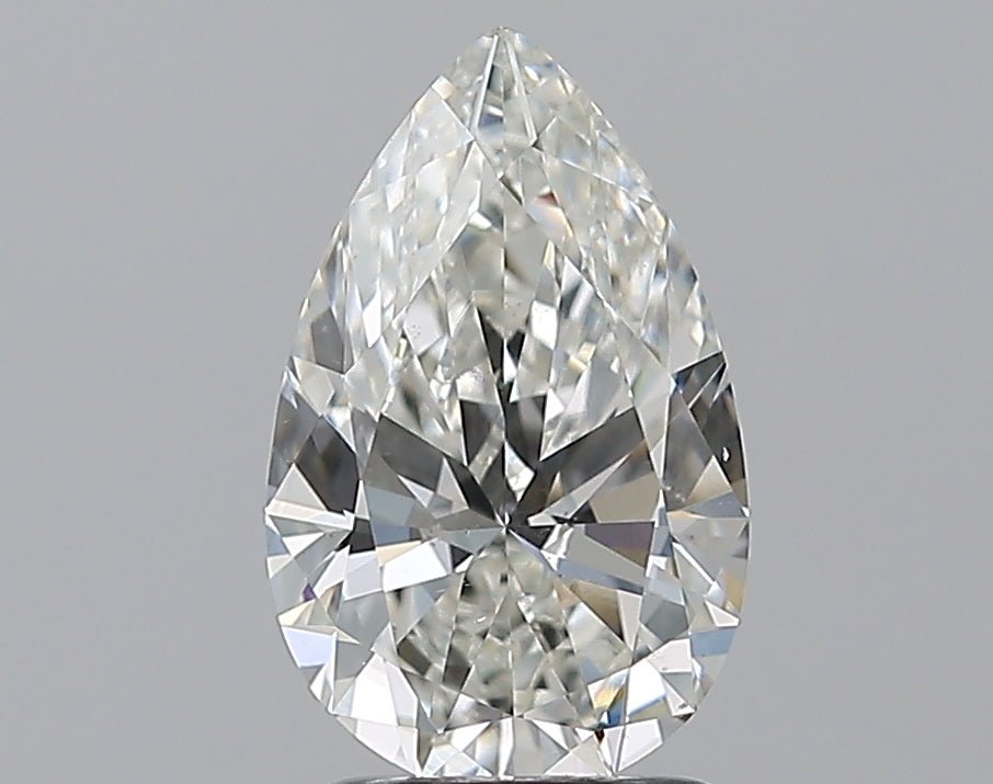1.5 Carat Pear - Natural Diamond - 1.7 - H - SI1 - VG - EX - VG - Diamonds By Rothschild