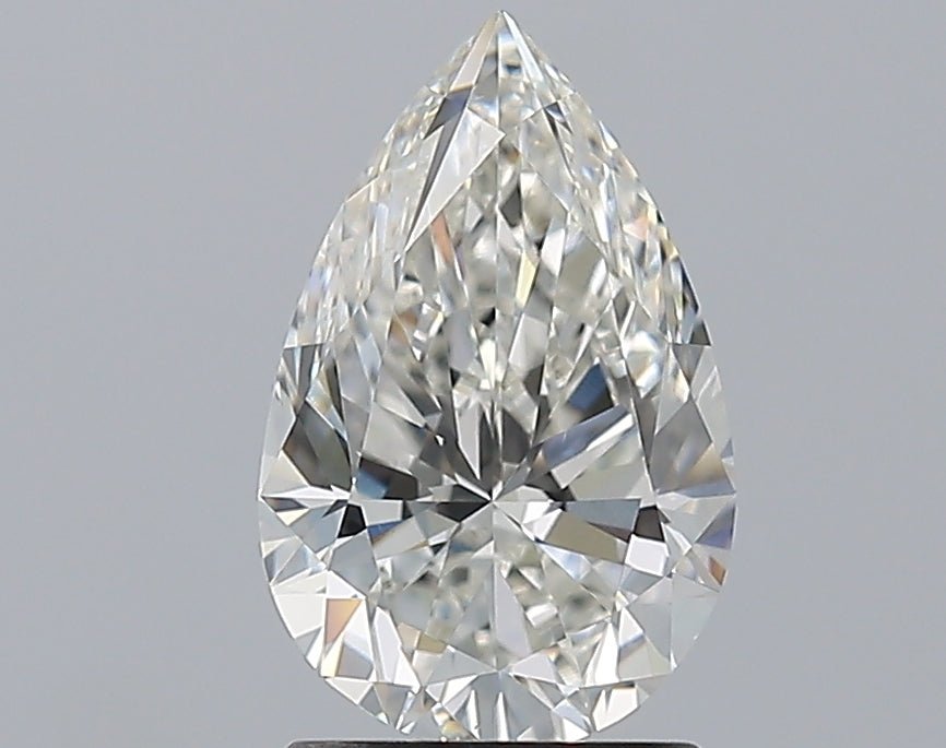 1.5 Carat Pear - Natural Diamond - 1.7 - H - VS2 - VG - EX - EX - Diamonds By Rothschild