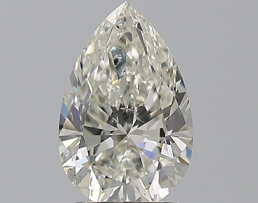 1.5 Carat Pear - Natural Diamond - 1.7 - J - SI2 - VG - EX - EX - Diamonds By Rothschild