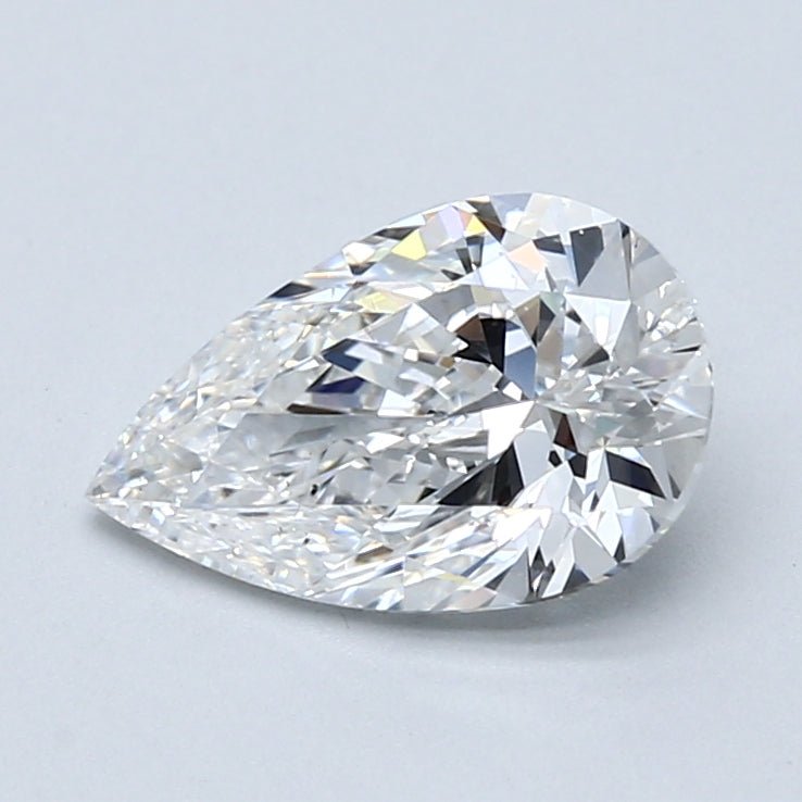 1.5 Carat Pear - Natural Diamond - 1.71 - D - SI1 - VG - VG - VG - Diamonds By Rothschild
