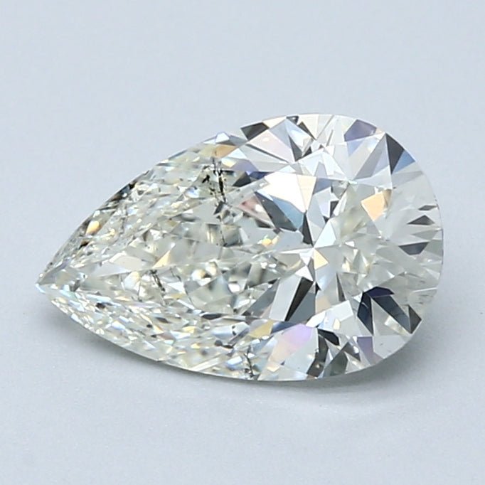 1.5 Carat PEAR - Natural Diamond - J - SI2 - 1.51 - VG - EX - EX - Diamonds By Rothschild