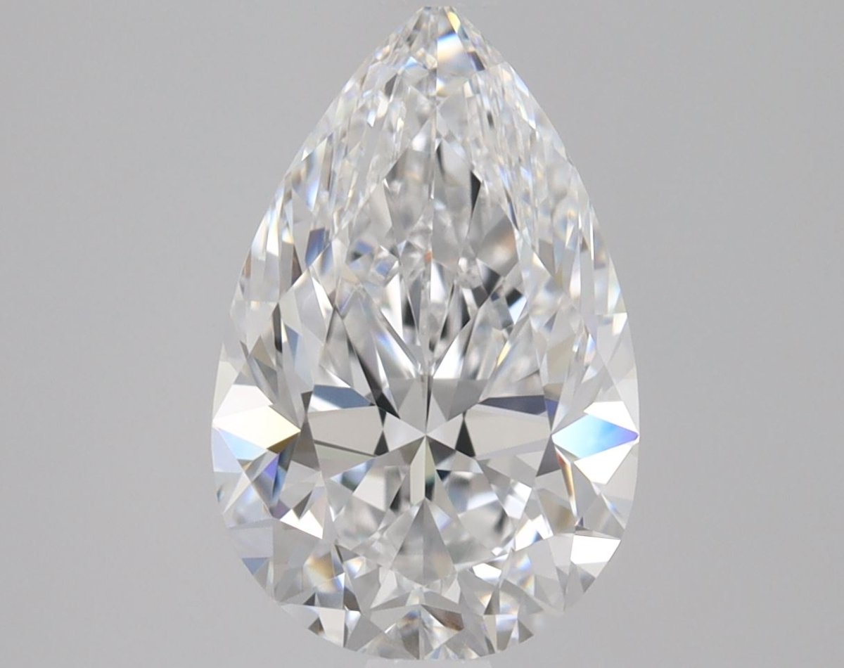 1.5 Carat Pear Shape Cut Natural Diamond - D VVS1 - 1.5ct - EX Symmetry Grade - Diamonds By Rothschild