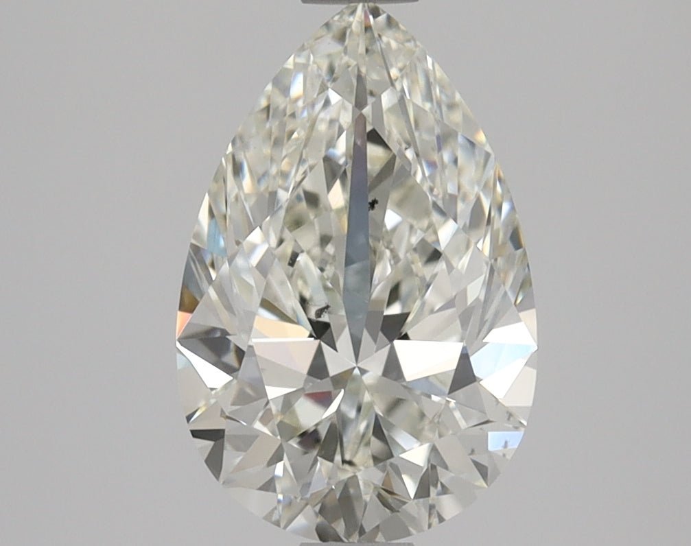 1.5 Carat Pear Shape Cut Natural Diamond - J SI2 - 1.5ct - EX Symmetry Grade - Diamonds By Rothschild