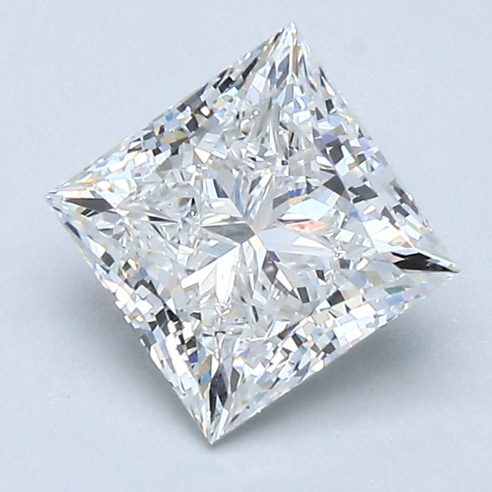1.5 Carat Princess Cut Natural Diamond - F SI2 - 1.51ct - EX Cut Grade - Diamonds By Rothschild
