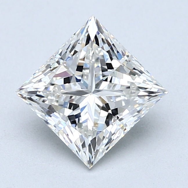 1.5 Carat Princess Cut Natural Diamond - H VS2 - 1.7ct - VG Cut Grade - Diamonds By Rothschild