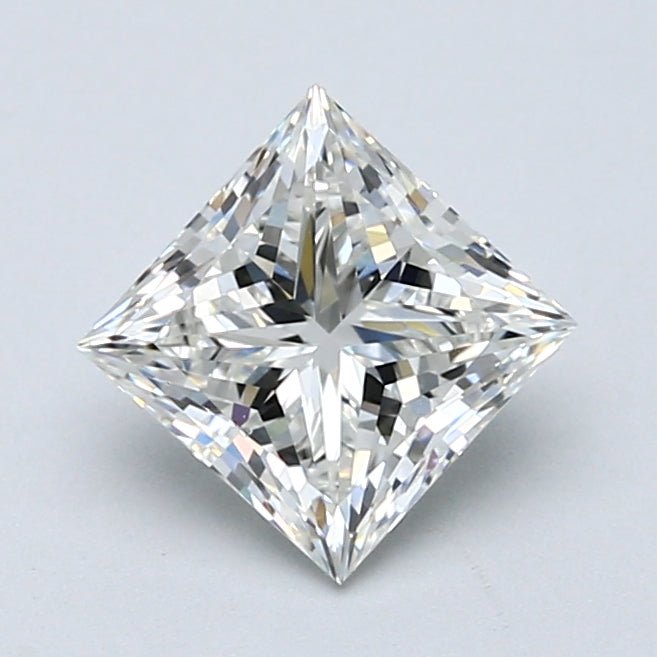 1.5 Carat PRINCESS - Natural Diamond - 1.5 - H - VS1 - VG - EX - EX - Diamonds By Rothschild