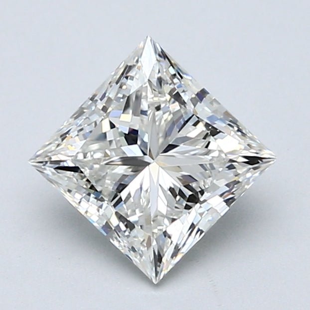 1.5 Carat PRINCESS - Natural Diamond - 1.51 - H - VVS2 - VG - EX - EX - Diamonds By Rothschild