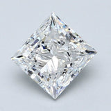 1.5 Carat Princess - Natural Diamond - 1.7 - D - VS2 - VG - EX - VG - Diamonds By Rothschild